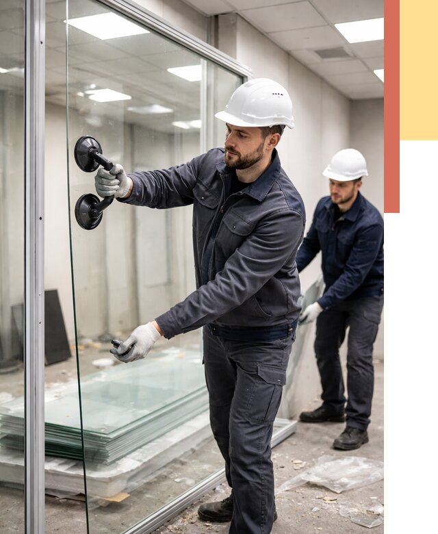 Демонтаж стеклянных перегородок в Белгороде от 3324 руб. — быстро и недорого | ОТДЕЛОЧНИК-Блг