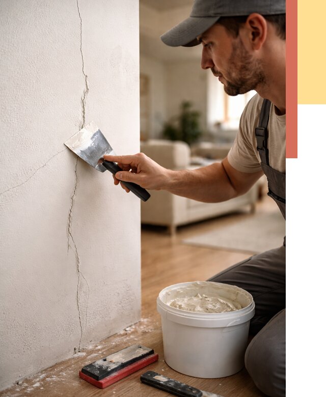 Заделка трещин и сколов в Белгороде от 2545 руб. — быстро и недорого | ОТДЕЛОЧНИК-Блг