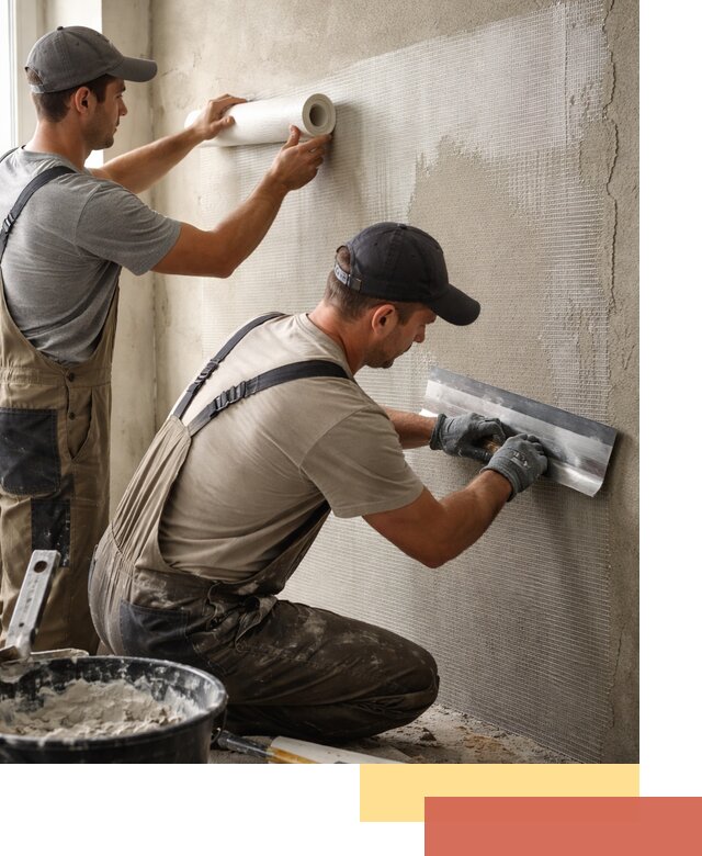 Армирование стен стеклосеткой в Белгороде для прочной отделки