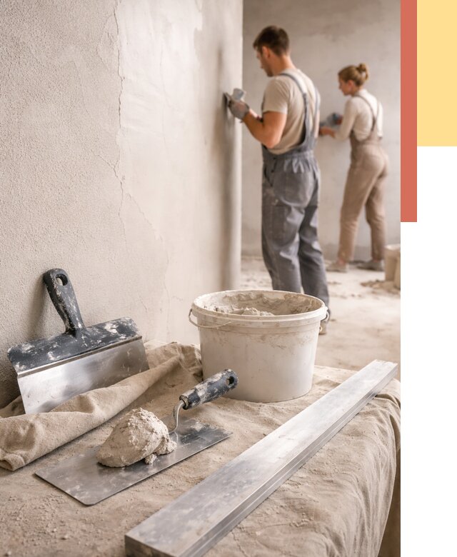 Штукатурка стен гипсовая в Белгороде от 4674 руб/м2 — быстро и недорого | ОТДЕЛОЧНИК-Блг