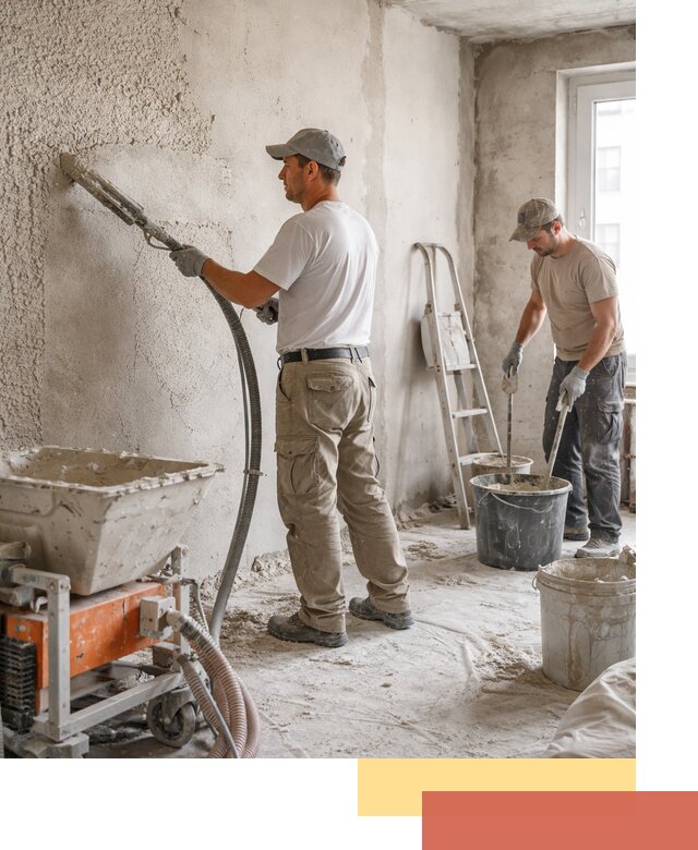 Машинная штукатурка стен в Белгороде — быстро и качественно