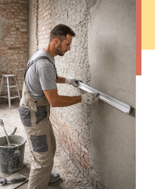 Штукатурка кирпичных стен в Белгороде от 4674 руб/м2 — быстро и недорого | ОТДЕЛОЧНИК-Блг