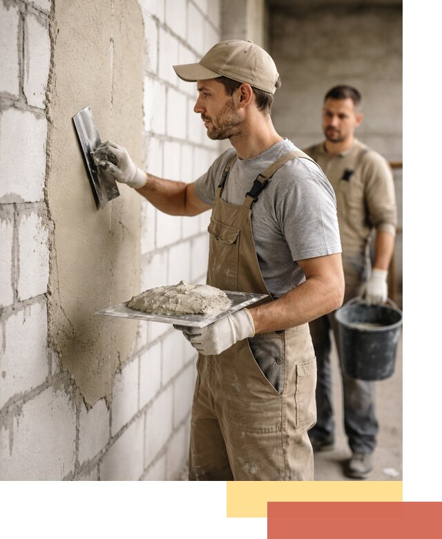 Штукатурка стен из газобетона в Белгороде под ключ