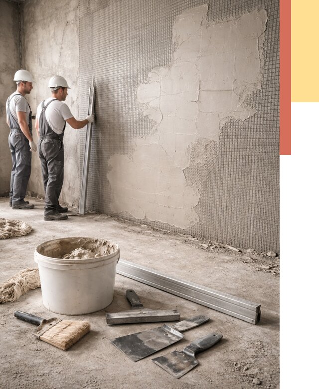 Штукатурка стен по сетке в Белгороде от 5713 руб./м2 — быстро и недорого | ОТДЕЛОЧНИК-Блг