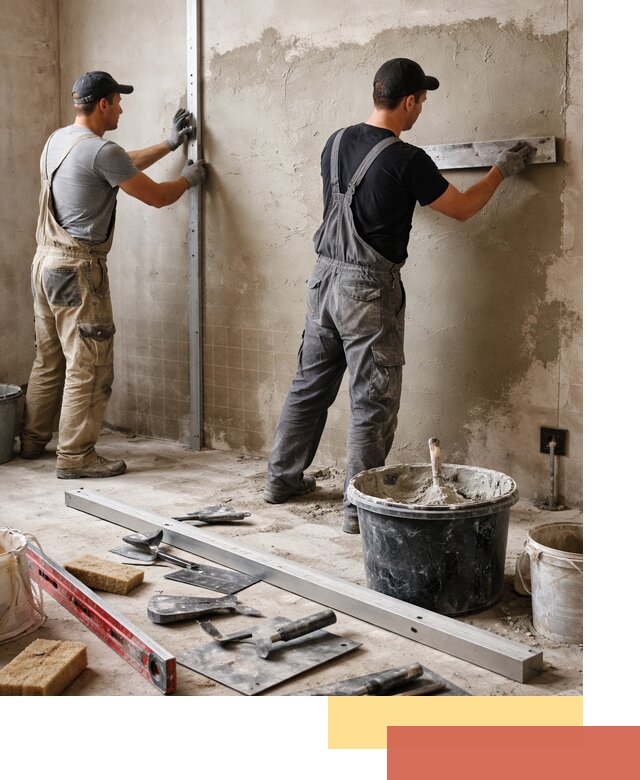 Профессиональная штукатурка стен под плитку в Белгороде