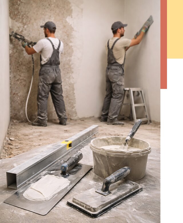 Штукатурка стен под обои в Белгороде от 4674 руб./м2 — выравнивание под обои | ОТДЕЛОЧНИК-Блг