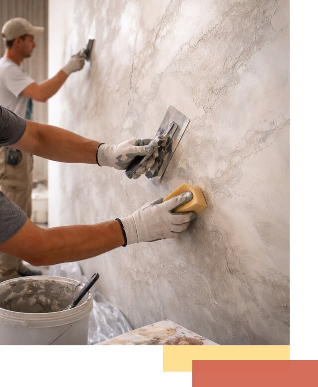 Декоративная штукатурка под мрамор в Белгороде для стен и потолков