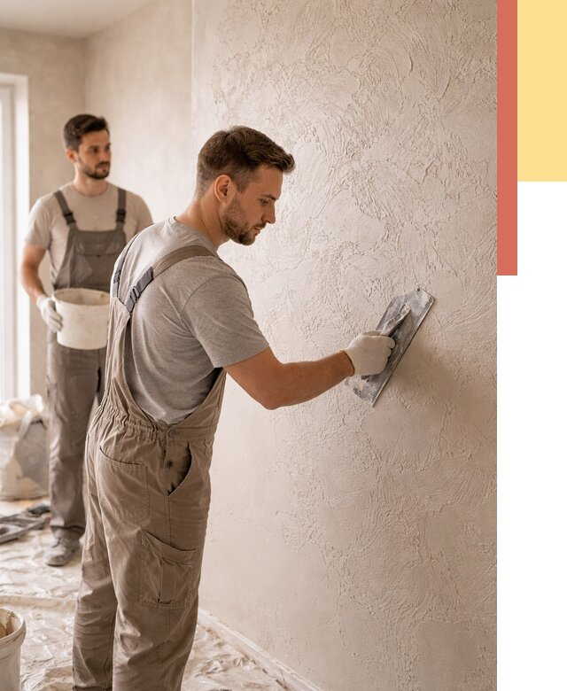 Фактурная штукатурка стен в Белгороде от 4363 руб./м² — заказать под ключ | ОТДЕЛОЧНИК-Блг