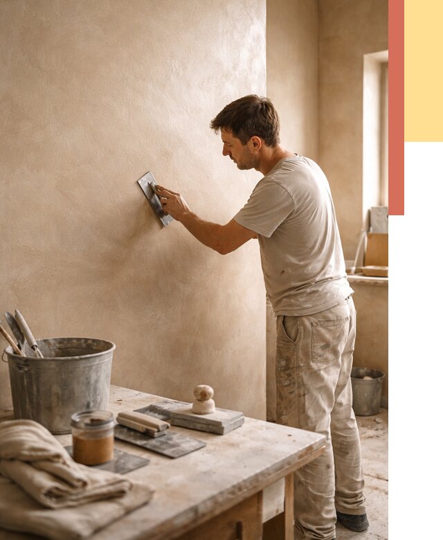 Марокканская штукатурка таделакт в Белгороде под ключ от 4363 руб. | ОТДЕЛОЧНИК-Блг