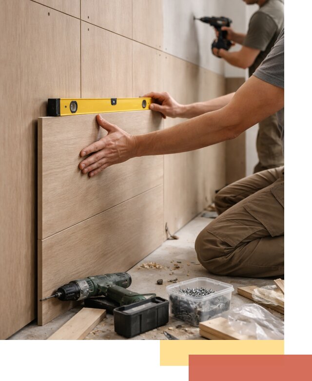 Профессиональный монтаж МДФ панелей на стены в Белгороде