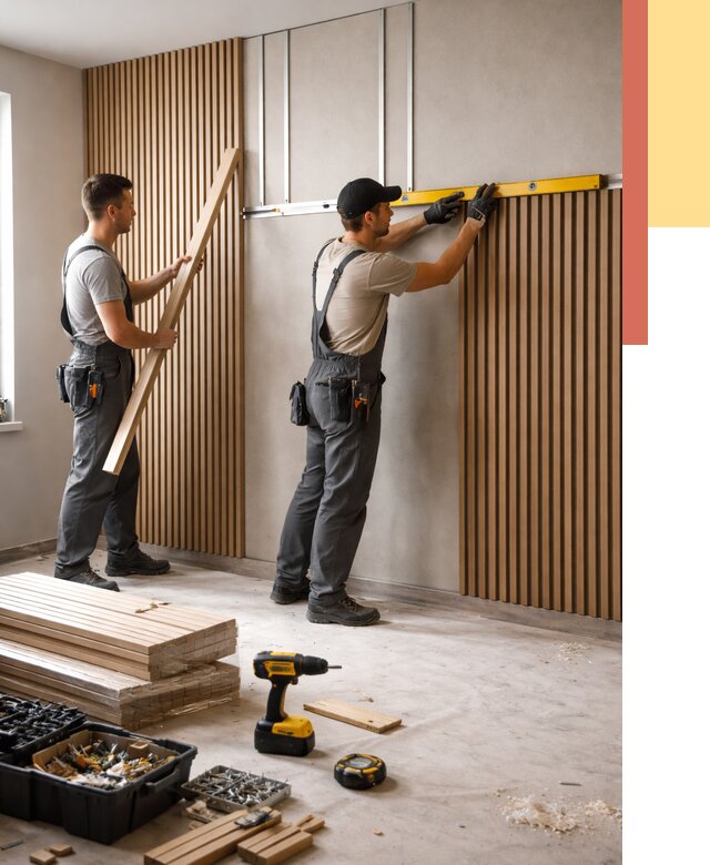 Монтаж реечных панелей на стены в Белгороде от 1246 руб. — быстро и недорого | ОТДЕЛОЧНИК-Блг