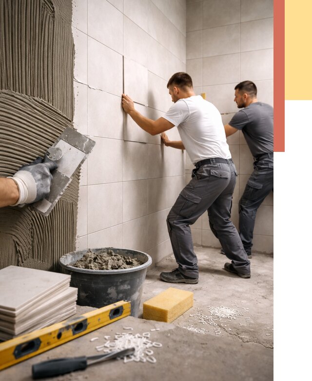 Укладка плитки на стены в Белгороде от 883 руб. — качественно и недорого | ОТДЕЛОЧНИК-Блг