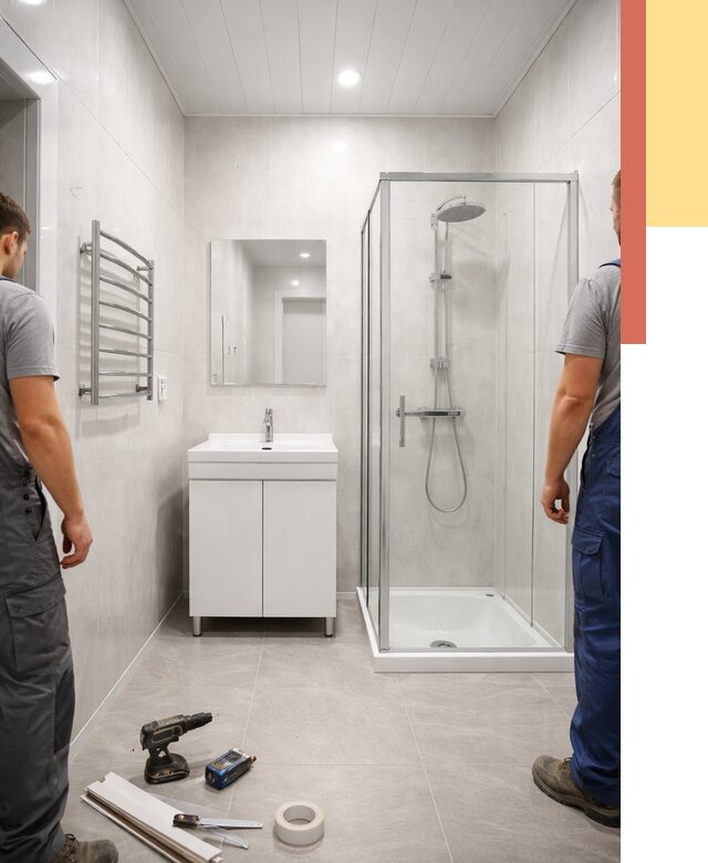 Отделка ванной комнаты панелями ПВХ в Белгороде от 4674 руб. за м2 | ОТДЕЛОЧНИК-Блг