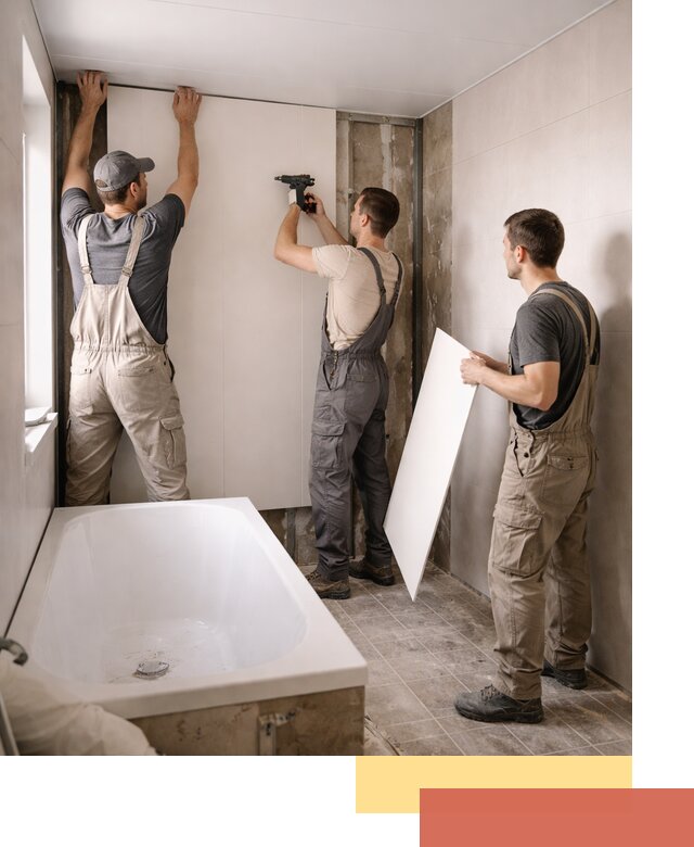 Отделка ванной панели ПВХ профессионально в Белгороде