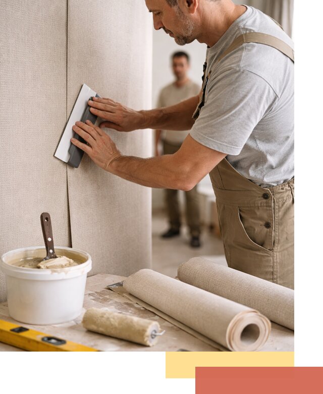 Поклейка текстильных обоев в Белгороде профессионально и аккуратно