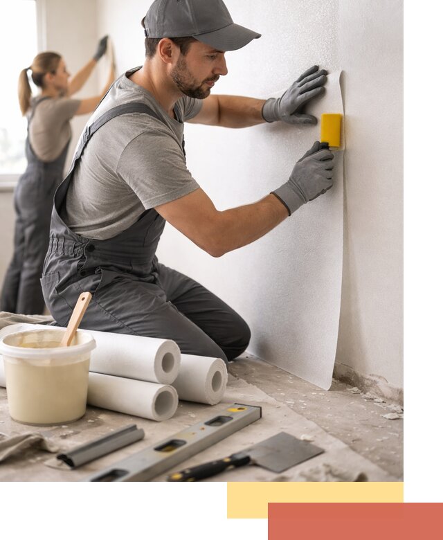 Поклейка стеклообоев профессионально в Белгороде