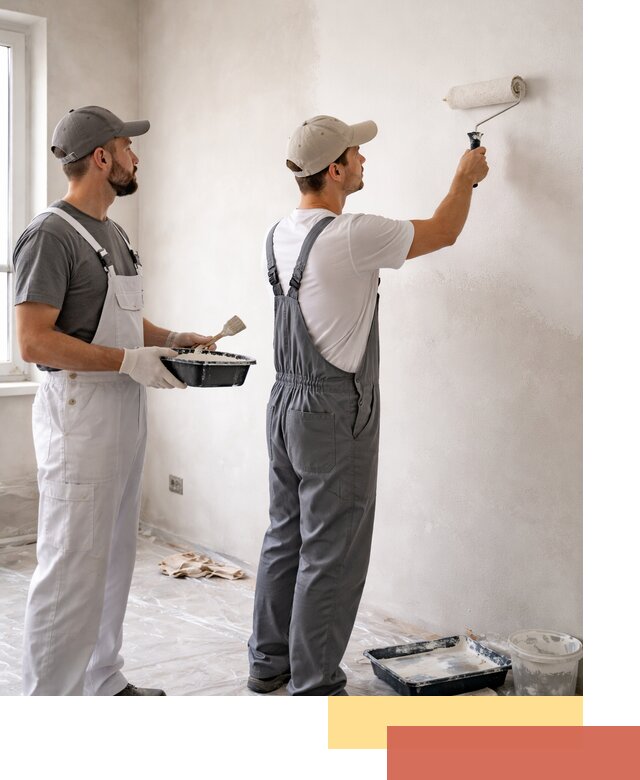 Покраска стен водоэмульсионной краской в Белгороде