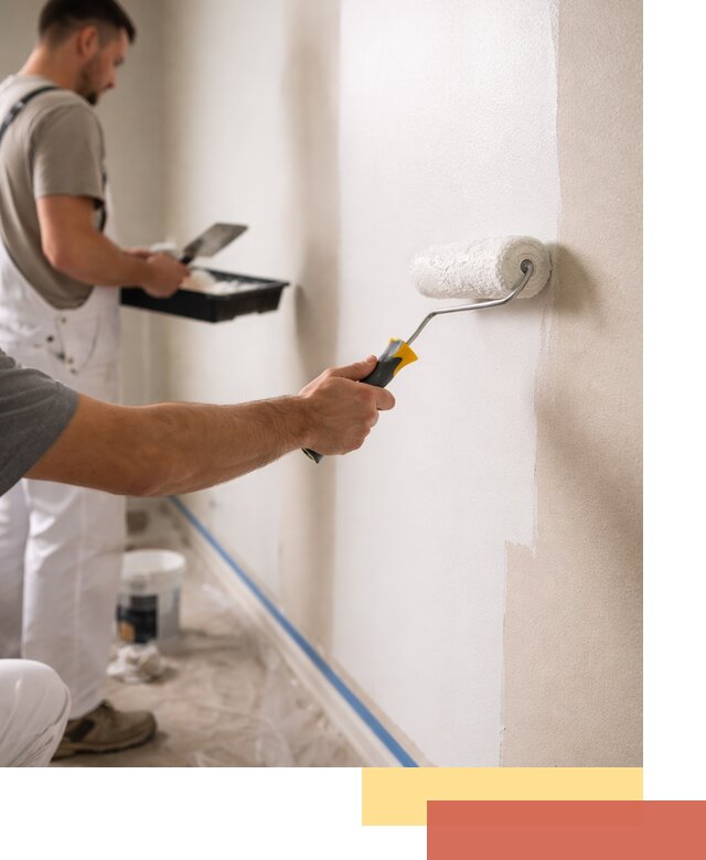 Покраска стен акриловой краской профессионально в Белгороде