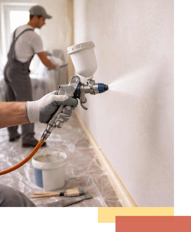 Покраска стен краскопультом в Белгороде быстро и качественно