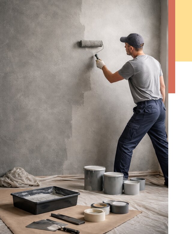 Покраска стен под бетон в Белгороде от 675 руб. за м2 — быстро и недорого | ОТДЕЛОЧНИК-Блг