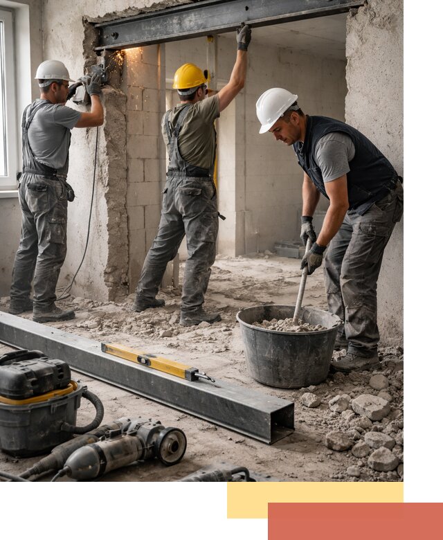 Создание проемов в стенах и несущих конструкциях в Белгороде