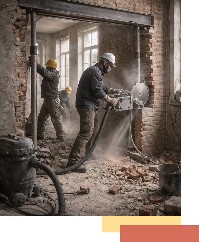 Прорезка проема в стене под дверной или оконный проем в Белгороде