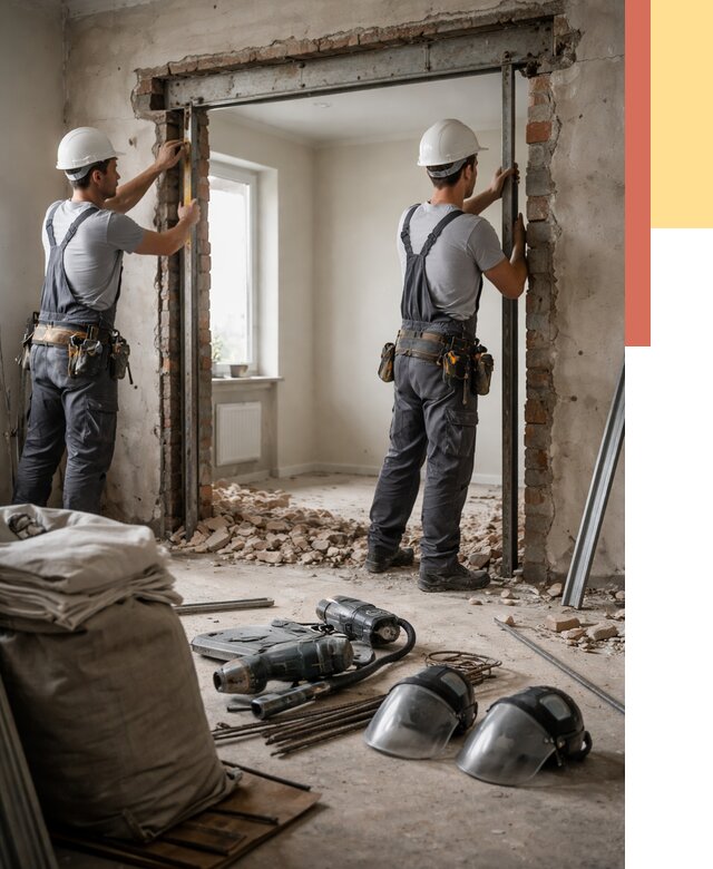 Расширение дверного проема в Белгороде от 12984 руб. под ключ | ОТДЕЛОЧНИК-Блг