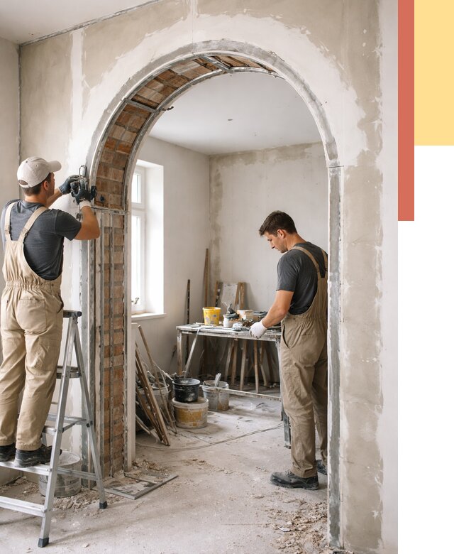 Устройство арочного проема в Белгороде от 9868 руб. под ключ — быстро и недорого | ОТДЕЛОЧНИК-Блг