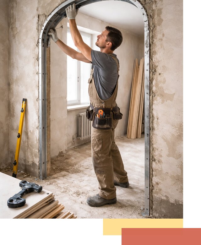 Устройство арочного проема в Белгороде под ключ