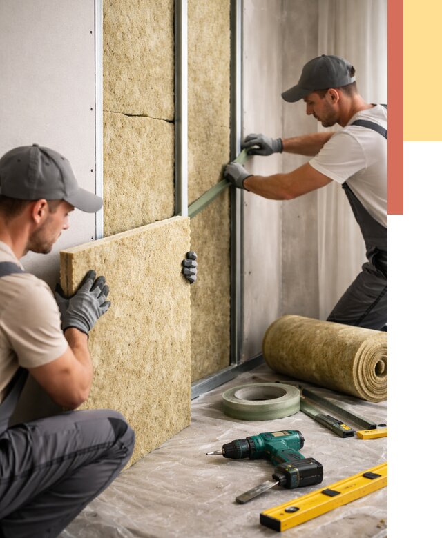 Шумоизоляция стен в Белгороде под ключ от 1922 руб. | ОТДЕЛОЧНИК-Блг