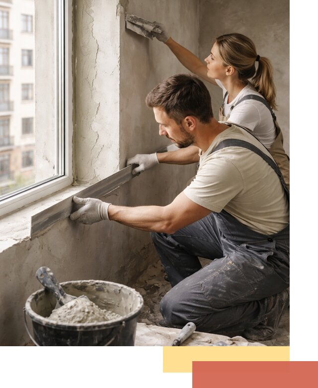 Штукатурка откосов дверей и окон профессионально в Белгороде