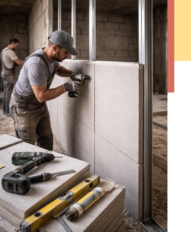 Кладка влагостойких перегородок ПГП в Белгороде от 1246 руб. под ключ | ОТДЕЛОЧНИК-Блг