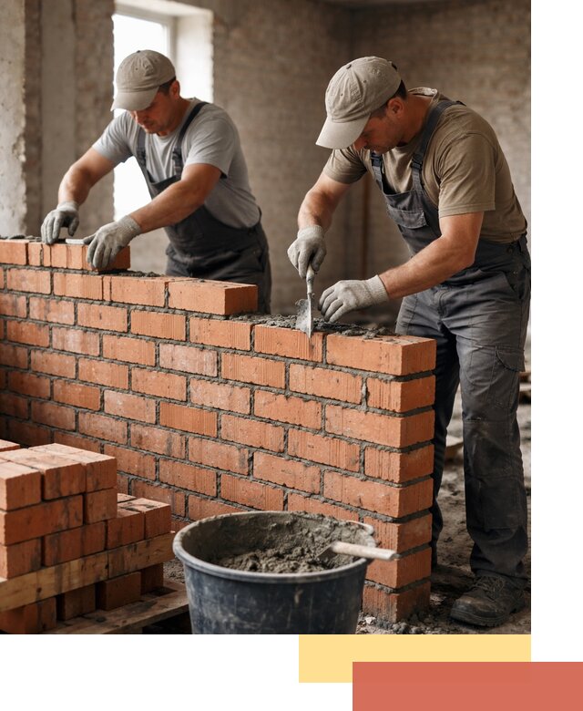 Кладка кирпичных перегородок под ключ в Белгороде