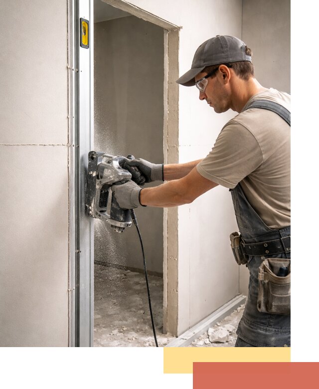 Устройство дверного проема в перегородке в Белгороде