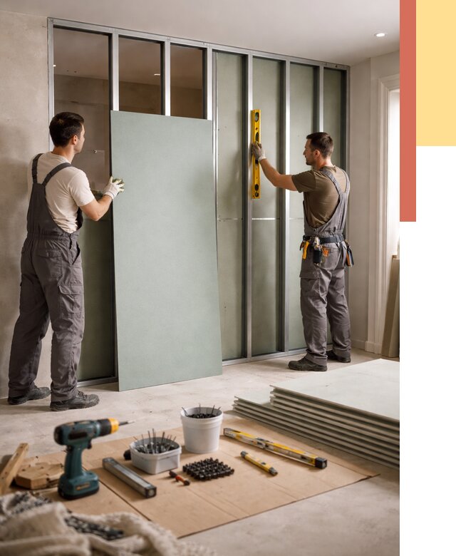 Перегородка из влагостойкого гипсокартона в Белгороде от 4986 руб. — монтаж под ключ | ОТДЕЛОЧНИК-Блг