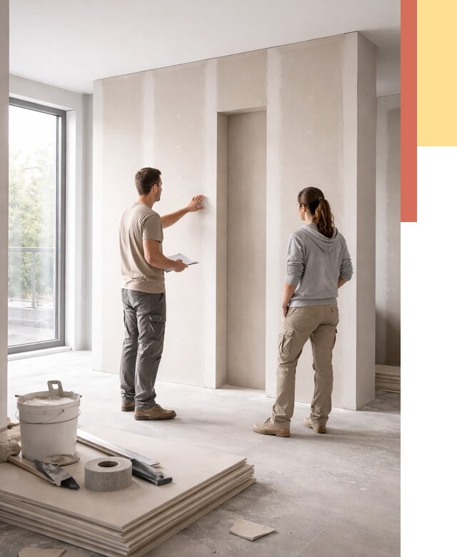 Зонирующая перегородка из гипсокартона в Белгороде от 2908 руб. под ключ | ОТДЕЛОЧНИК-Блг