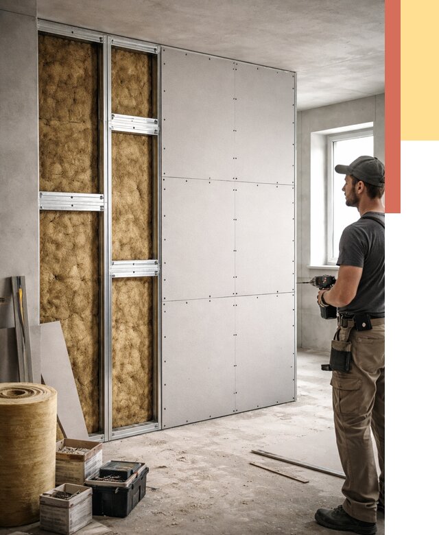 Усиленная перегородка под навеску в Белгороде от 13295 руб. — монтаж под ключ | ОТДЕЛОЧНИК-Блг