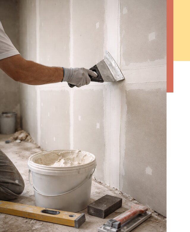 Шпаклевка перегородок из гипсокартона в Белгороде от 2597 руб. — услуги ОТДЕЛОЧНИК-Блг