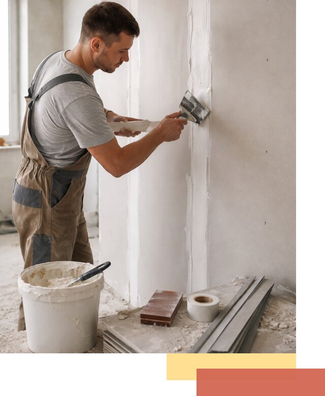 Шпаклевка перегородок из гипсокартона в Белгороде качественно и быстро