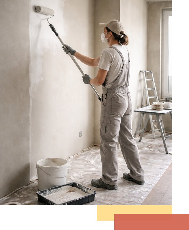 Покраска перегородок из гипсокартона в Белгороде качественно и недорого