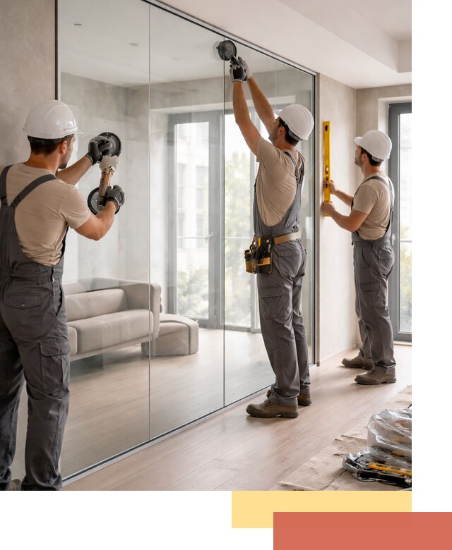 Перегородки из закаленного стекла в Белгороде для офисов и квартир