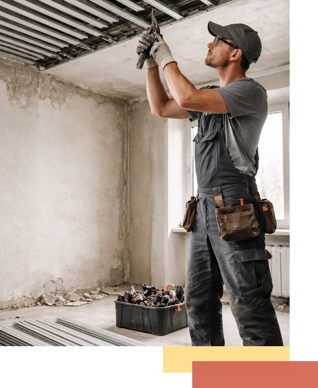 Демонтаж реечного потолка в Белгороде быстро и аккуратно