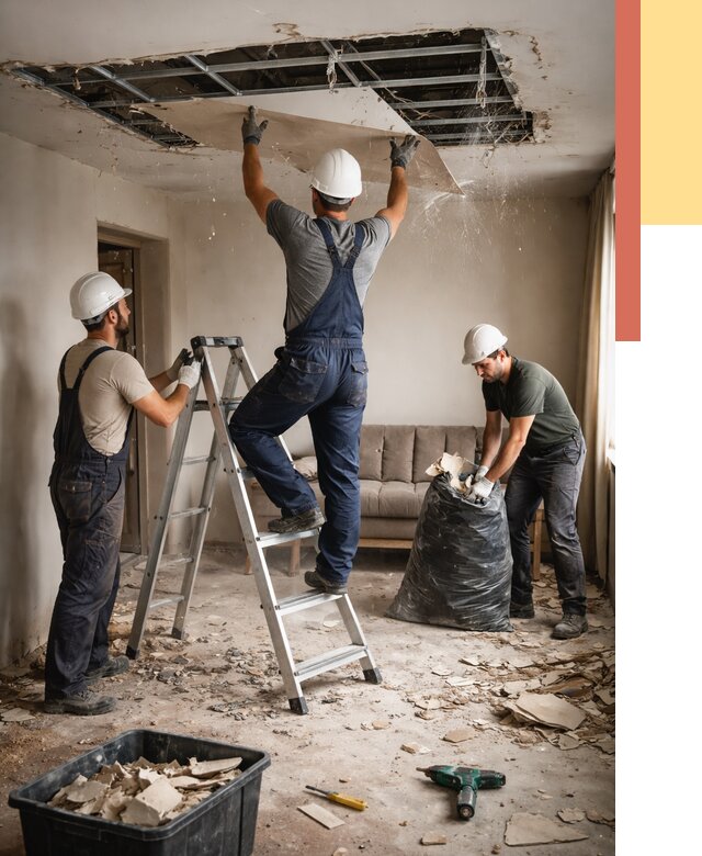 Демонтаж гипсокартонного потолка в Белгороде от 436 руб. за м2 — ОТДЕЛОЧНИК-Блг