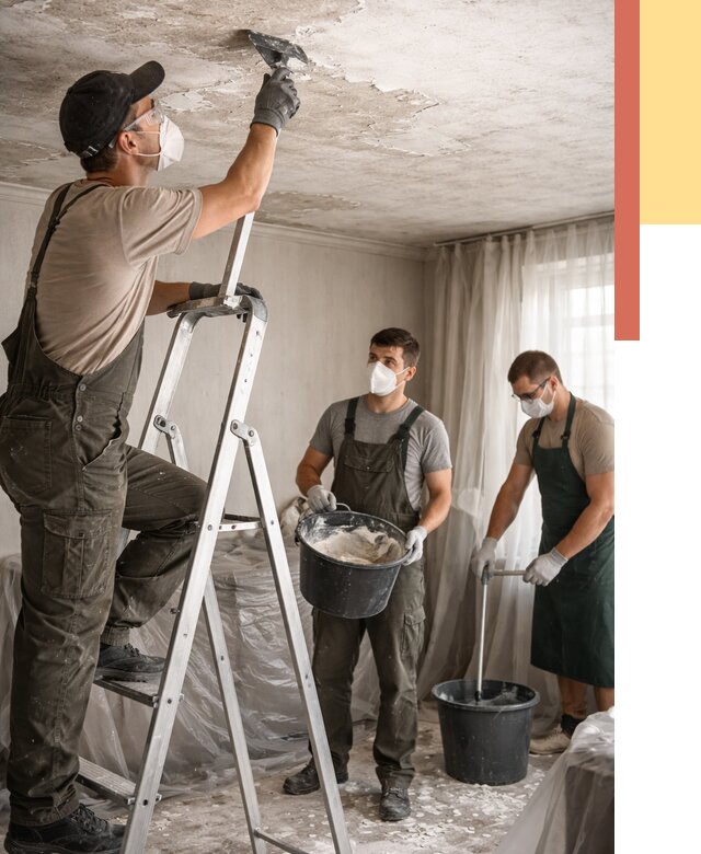 Удаление побелки с потолка в Белгороде от 2597 руб. быстро и недорого | ОТДЕЛОЧНИК-Блг