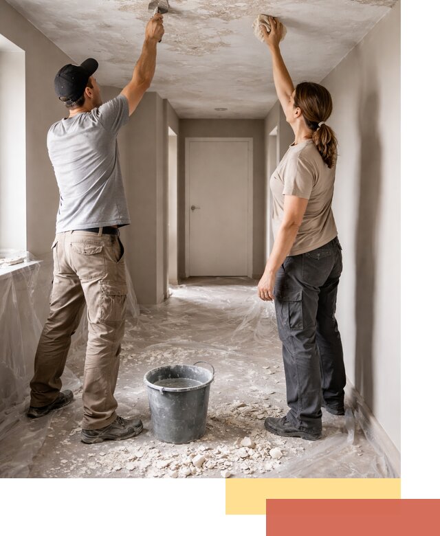 Удаление побелки с потолка в Белгороде — быстро и аккуратно