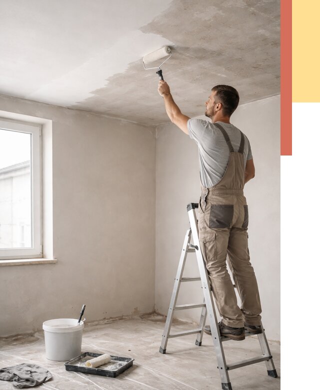 Грунтовка потолка в Белгороде от 2597 руб. — быстро и недорого | ОТДЕЛОЧНИК-Блг