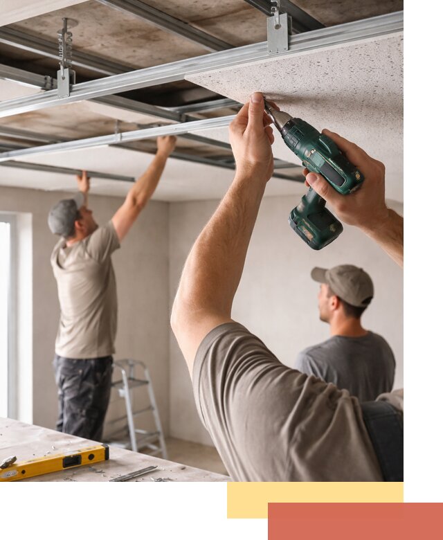 Монтаж акустического потолка в Белгороде под ключ