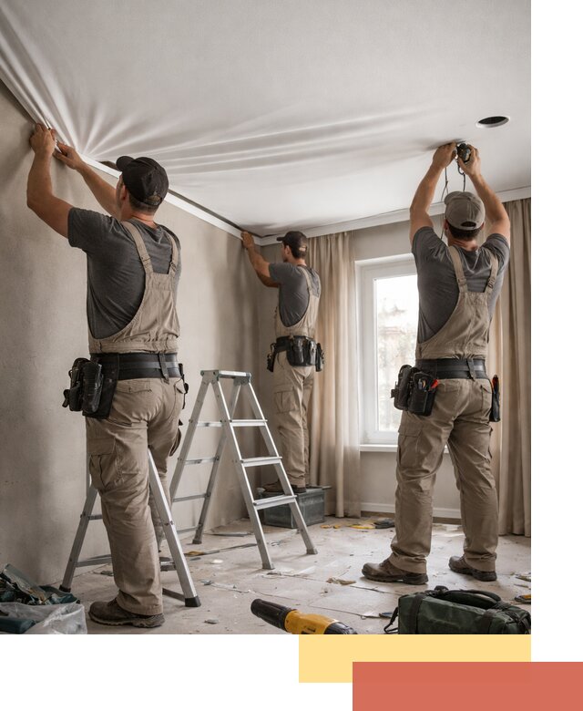 Монтаж матового натяжного потолка в Белгороде качественно и быстро