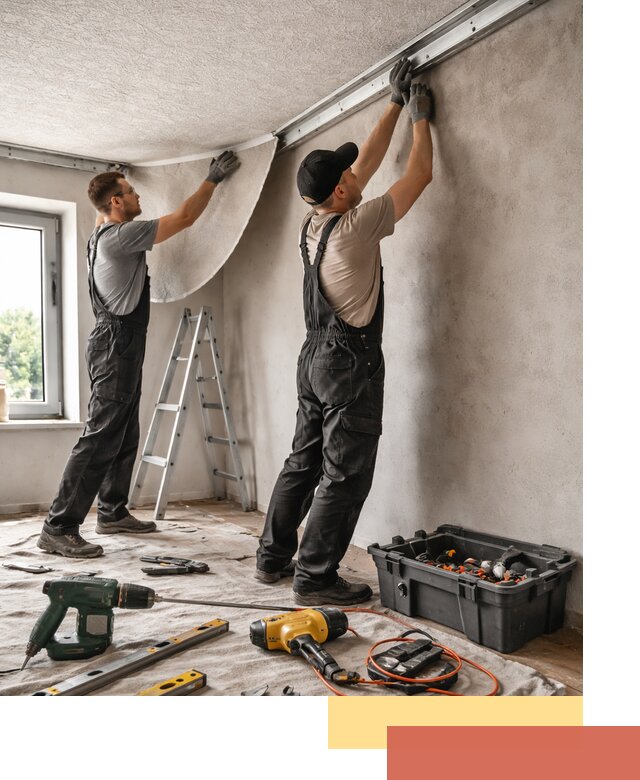 Монтаж фактурного натяжного потолка в Белгороде качественно и быстро