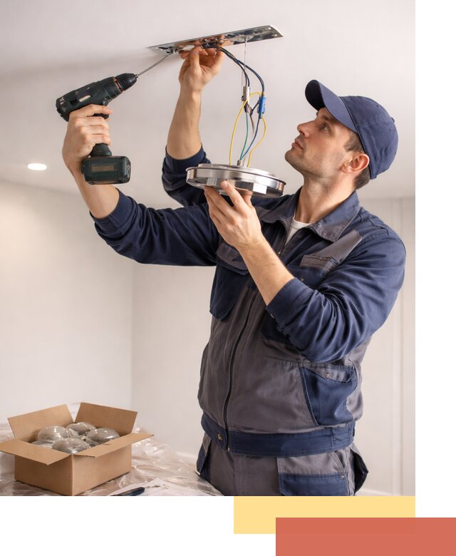 Установка люстры в натяжной потолок в Белгороде